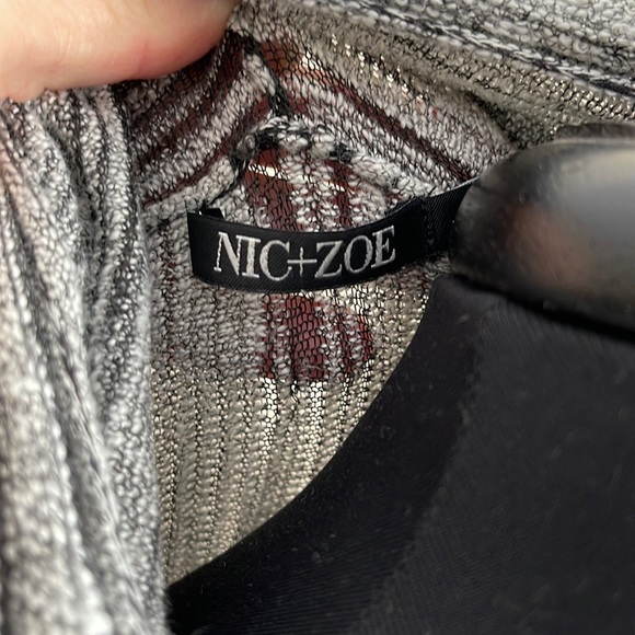 Nick and Zoe black and white cardigan unique material. - Picture 7 of 9